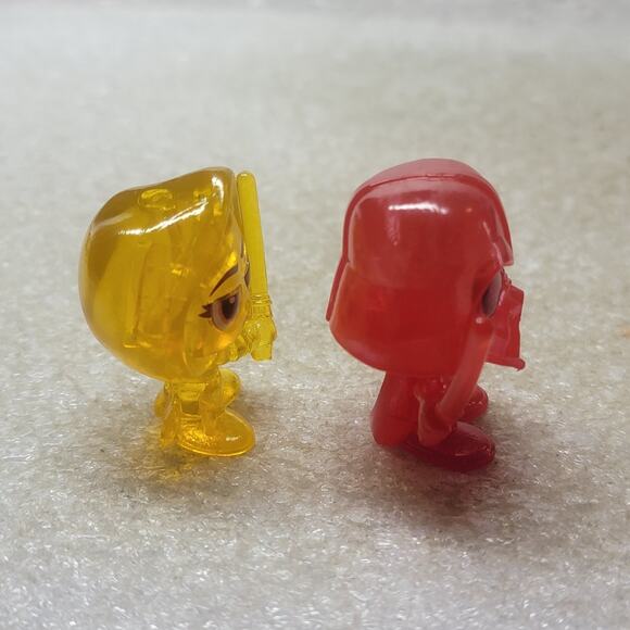 Star Wars Mini Figures Series 3 Exclusive Lightsaber Translucent Color Set Rare - Picture 5 of 13